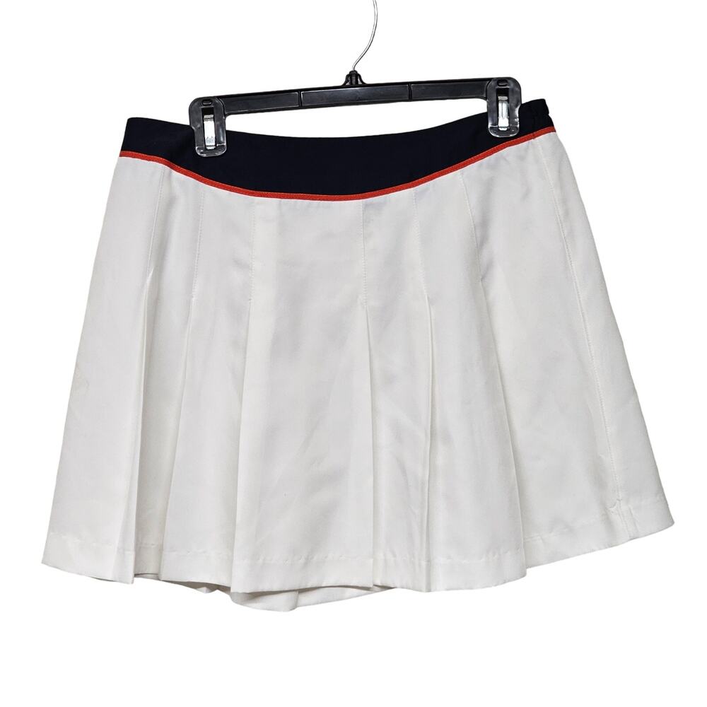 Tail Tech Pleated Mini Tennis Skirt Preppy Pull On Sports White Womens Size 14